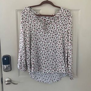 Lucky brand long sleeve floral shirt
